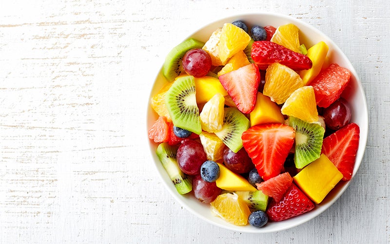 A bowl of fruit salad can help you move towards eating sugar free 