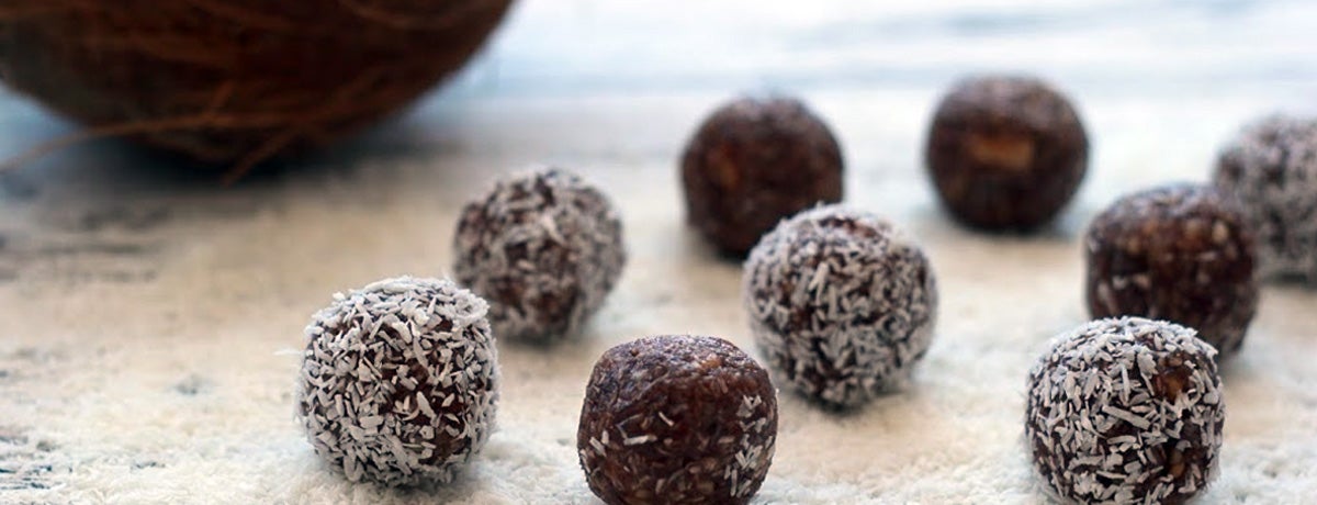 Protein Schoko Raw Balls