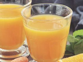 Möhren Orangen Drink