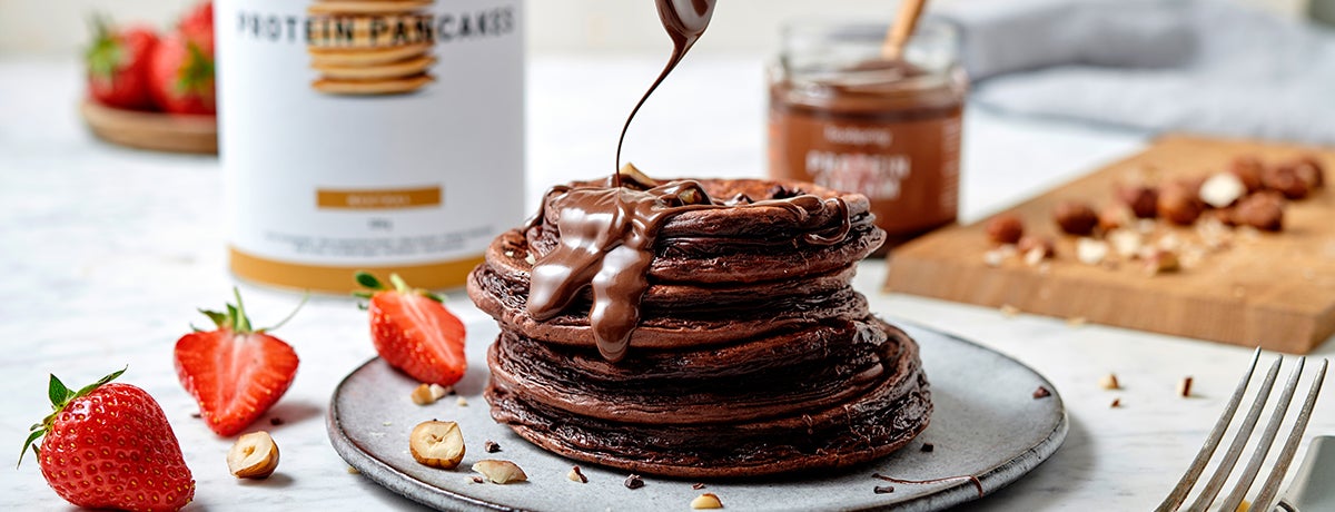 Pancake proteici al cioccolato
