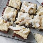 Protein Brownies with Coconut Topping