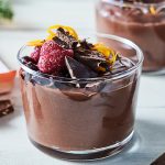 Pudding proteico de chocolate