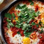 Huevos picantes con salsa de tomate