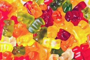 eine bunte Mischung leckerer Gummibären