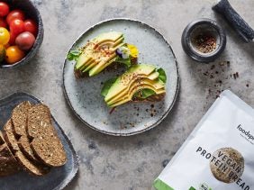 vegan protein bread avocado topping