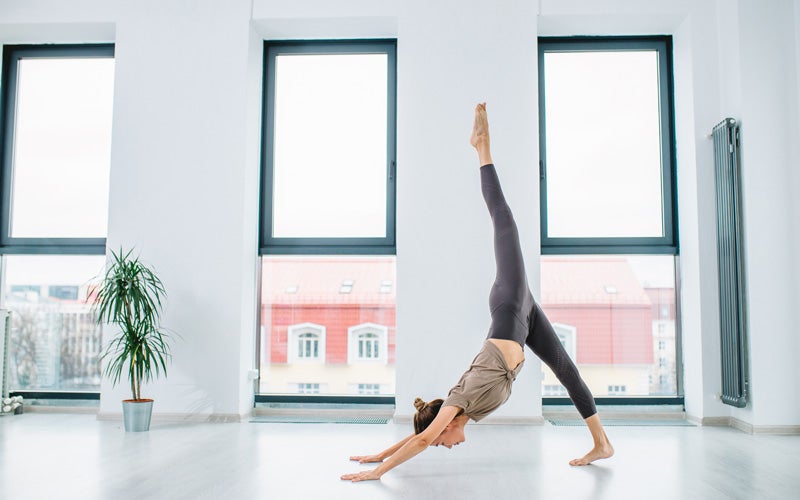 A sporty vinyasa yoga flow in time for National Yoga Day