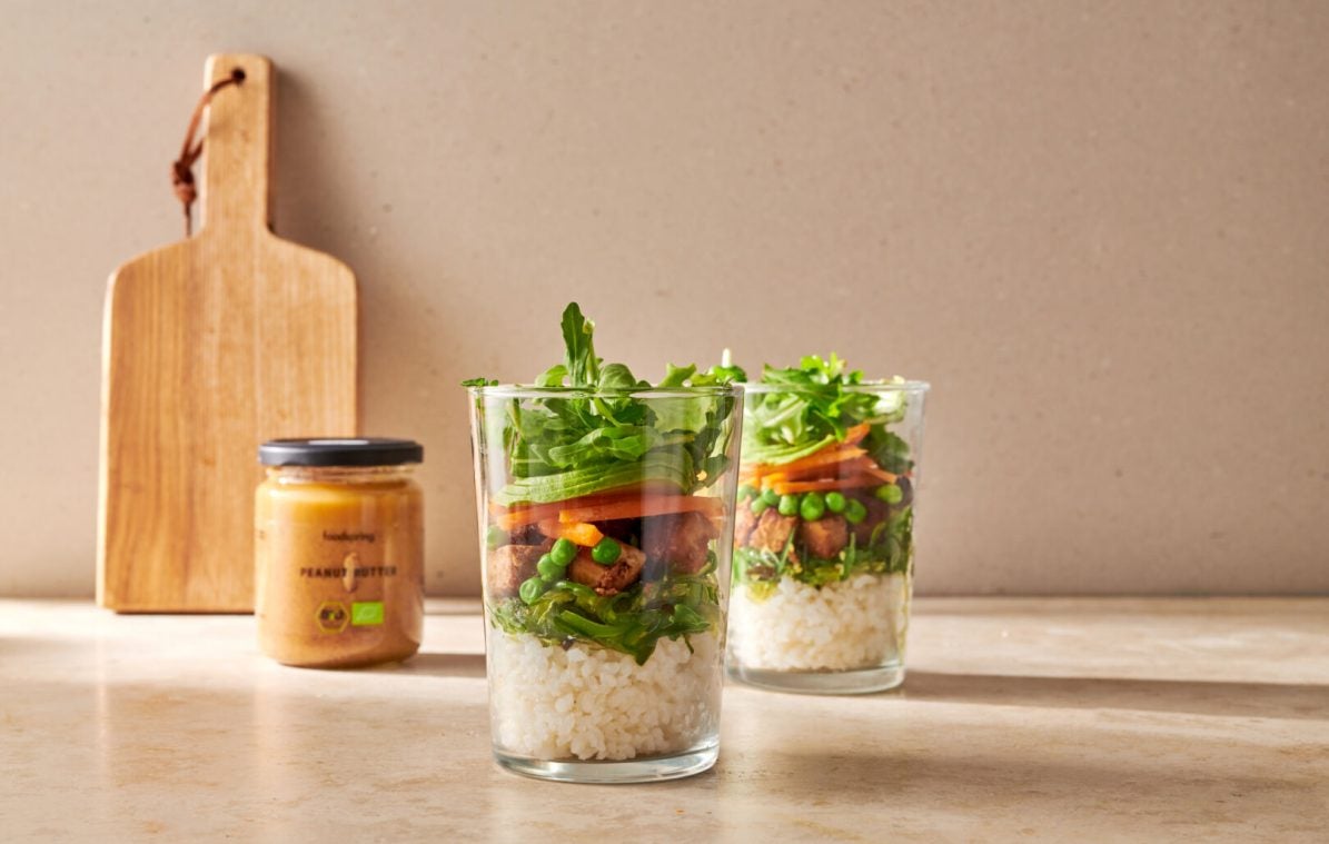 Sushi Salat im Glas