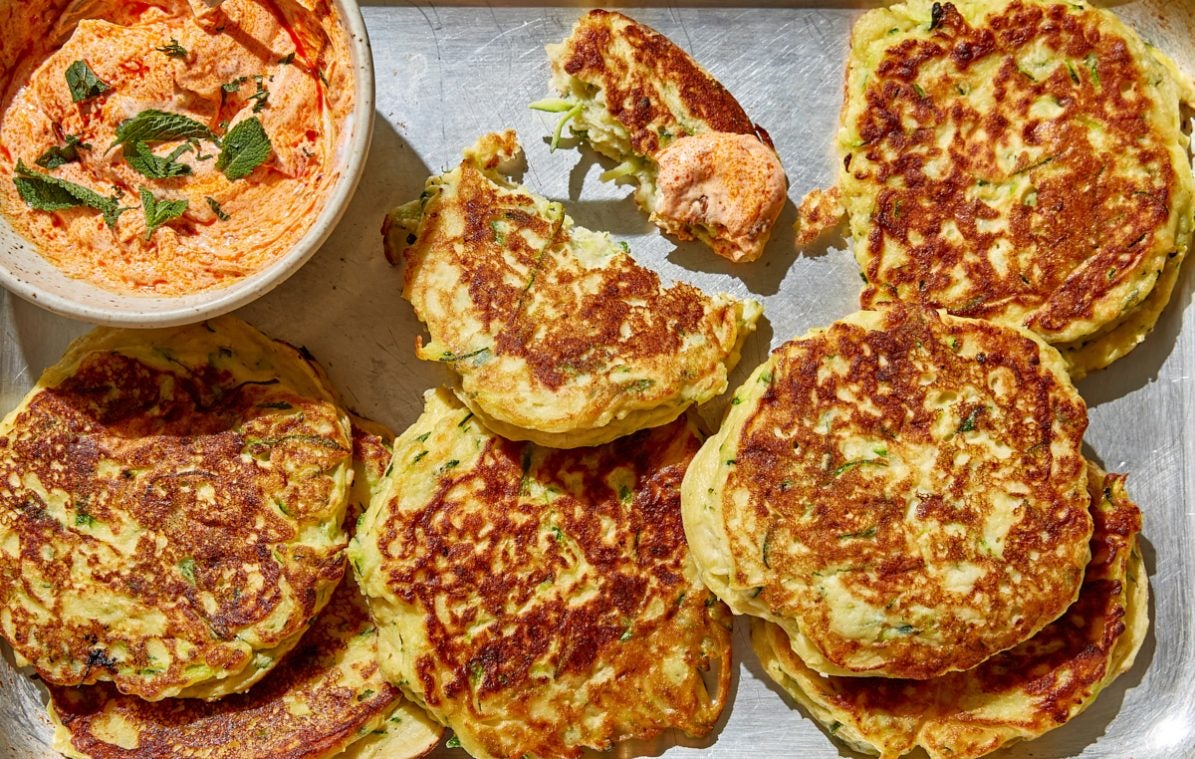 healthy courgette fritters