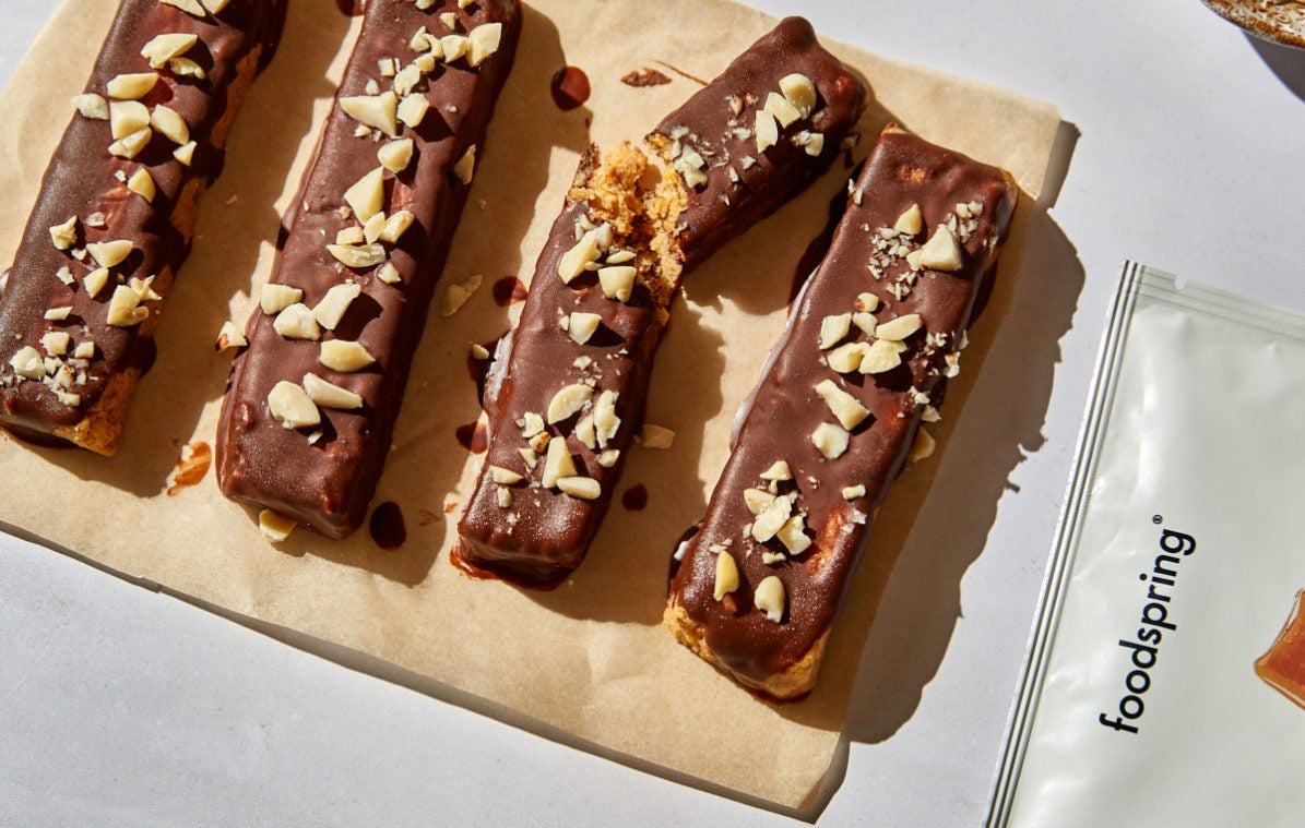 Protein Peanut Butter Chocolate Bars