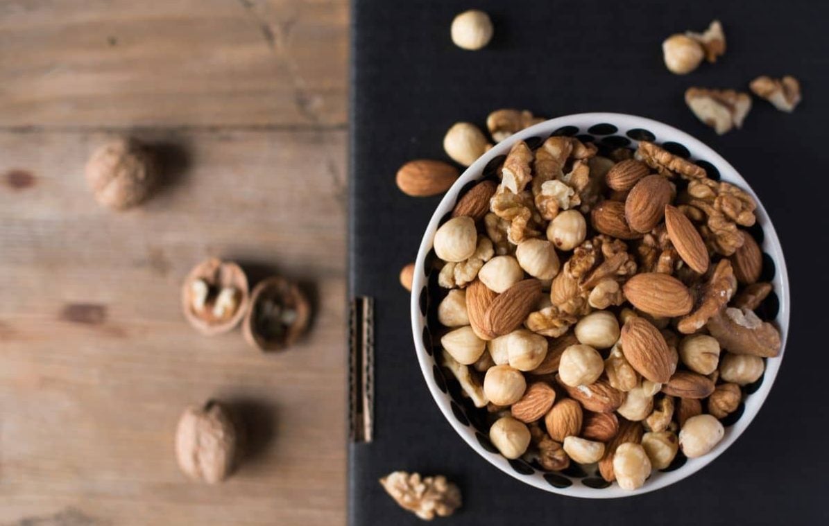 nuts and seeds in a bowl