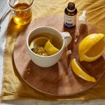 Manzanilla, limón y té con miel para dormir