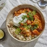Healthy Chicken Curry with Sweet Potato & Chickpeas