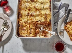 high protein lasagne - pork ricotta casserole