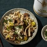 Spätzle with Mushrooms, Leeks & Thyme